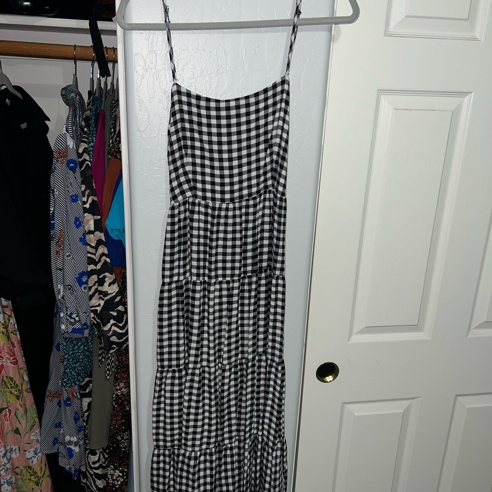 Black and White Gingham Dress